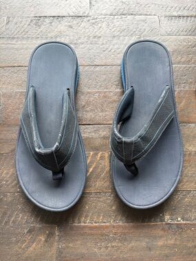 Men's Large 11-12 Navy and Blue Flip Flops